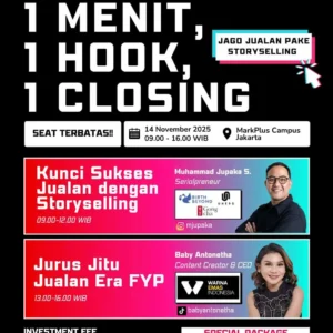 Workshop 1 Menit, 1 Hook, 1 Closing